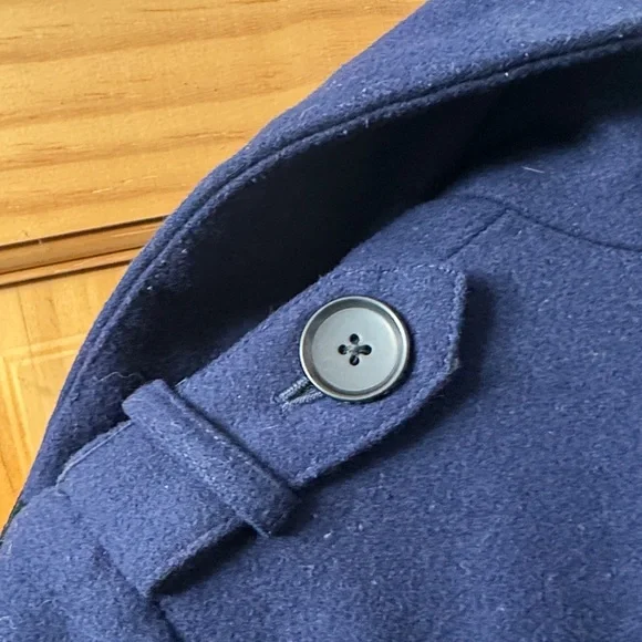 Ben Sherman Dark Blue wool coat - Picture 5 of 9